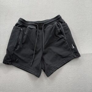 ASRV Sweat Shorts Mens Medium Black French Terry Drawstring 7 Inseam Athletic